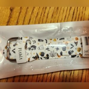 Fitbit Halloween Theme Watch Band Skull Pumpkin Bat Ghost Black Cat Witch Spider